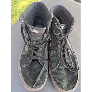 Vans Shoes Mens 9 Worlds 1Skateboard High‎ Top Lace Up Black